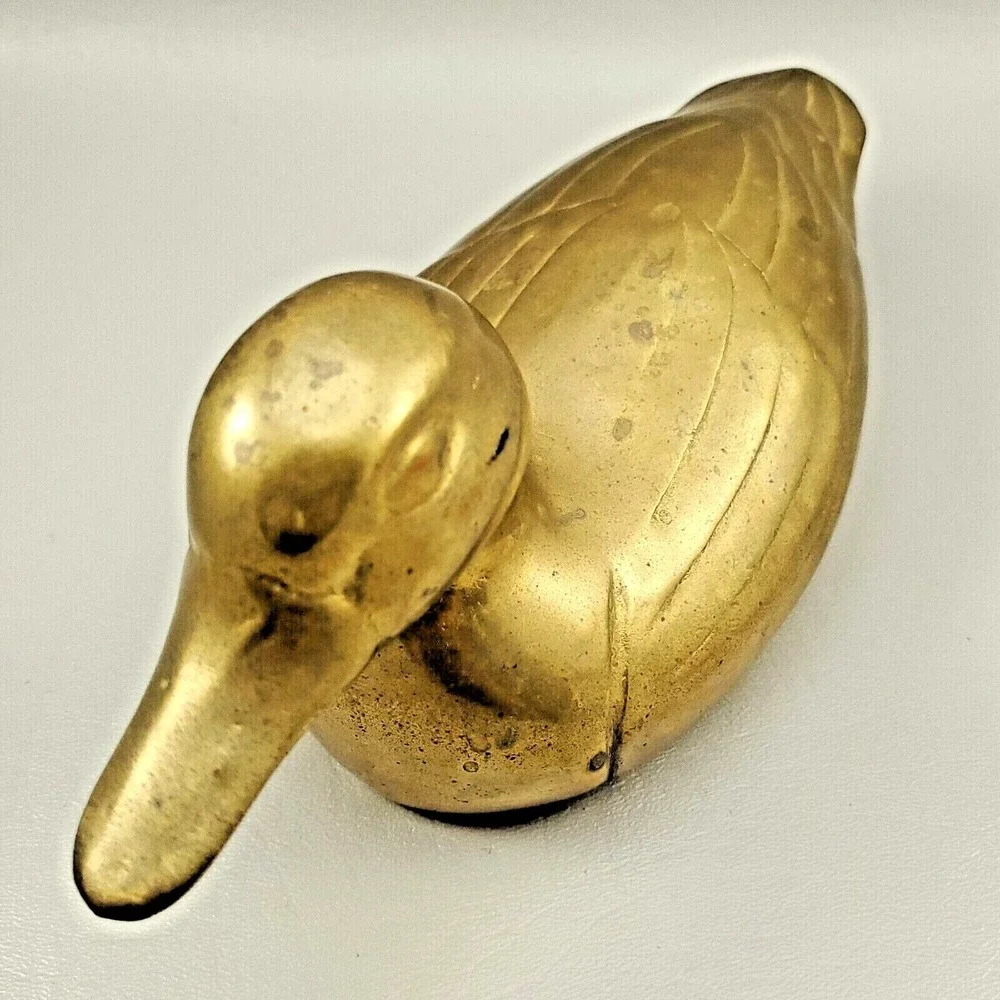 Brass Duck Decoy Paperweight Bookend Hollow Figurine Price Products 10
